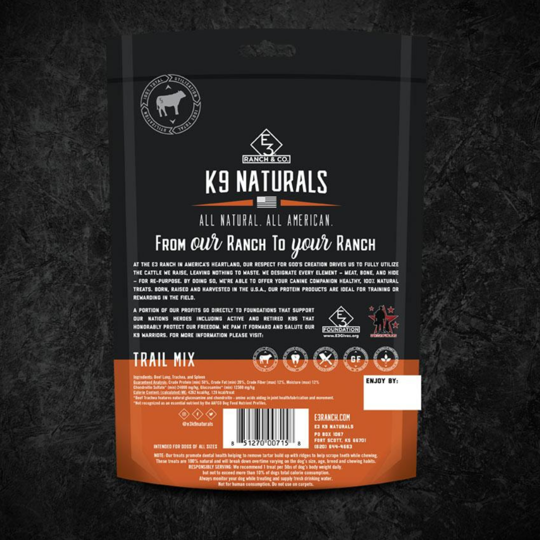 E3 Ranch K9 Naturals Trail Mix Dog Treats | Modern Pet Foods